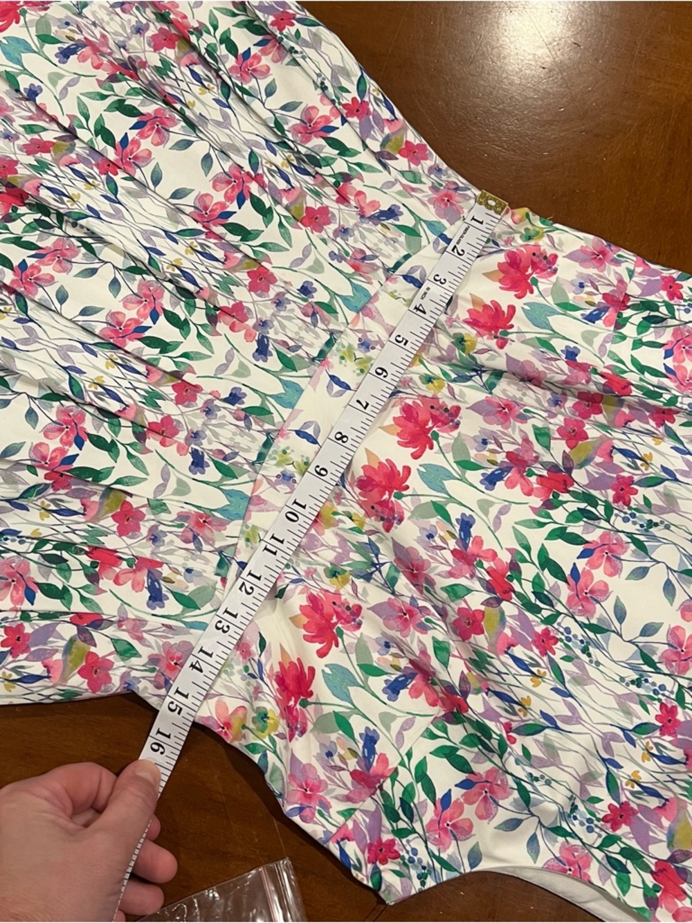 NWT Talbots Petites Garden Floral Belted Fit and Flare Dress 8P Sleeveless - Picture 15 of 16